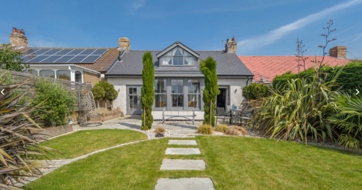 Exterior view of Number Nine holiday cottage, Durham